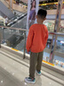 史努比男童秋裝套裝大童運動潮裝春秋款韓版上衣酷帥兒童衛(wèi)衣男 劃線努比焦橙-三只努比K灰 130 曬單實拍圖