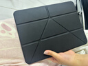 閃魔 適用ipad air7/6保護(hù)套11英寸M3芯片25/24款ipad air7/6保護(hù)殼透明亞克力橫豎支撐黑色 曬單實(shí)拍圖