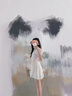 燕潯法式褶皺泡泡袖甜美連衣裙女裝夏裝2025年新款小個(gè)子收腰顯瘦裙子 杏色 L (建議110-125斤) 曬單實(shí)拍圖