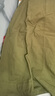 森馬（Semir）半身裙女磨毛純色A字長(cháng)裙簡(jiǎn)約百搭秋季純棉寬松傘裙顯瘦潮流 豆沙綠40065 L 曬單實(shí)拍圖