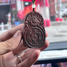 汀白印度小葉紫檀實木本命佛觀音吊墜男生肖八大守護(hù)神菩薩項鏈女紅 紫檀普賢菩薩-生肖龍/蛇 4*6*1cm事事平安四六牌 曬單實拍圖