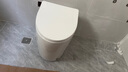 ZIRRE迷你家用小戶型馬桶超短尺寸49厘米坐便器家用增壓脈沖無水箱馬桶 超短52cm+手按腳踢功能-300坑距 送貨上門（不含安裝） 曬單實拍圖