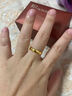 周生生素圈光身面活口泥鰍背黃金戒指 足金開口戒情侶結(jié)婚對戒09141R 4.29克(含工費100元) 曬單實拍圖