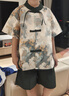 羅蒙男童新中式漢服兒童唐裝小男孩國風(fēng)童裝中秋節古裝演出服 墨綠130 曬單實(shí)拍圖