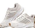 斯凱奇（Skechers）暮光鞋丨運動(dòng)跑鞋男女款高回彈輕質(zhì)吸震綁帶休閑鞋跑步鞋 女款-白色/灰褐色/WTP 37 曬單實(shí)拍圖