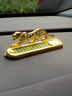 紫杉堡（Chateau d'If auto classic）汽車(chē)臨時(shí)號碼牌停車(chē)牌挪車(chē)電話(huà)牌高檔男女車(chē)內飾品創(chuàng  )意擺件香薰 香薰臨時(shí)停車(chē)牌 金色 曬單實(shí)拍圖