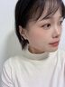 Jay仿貓眼石四葉草耳釘女耳飾耳環(huán)耳夾無(wú)耳洞送女友生日禮物 耳夾 曬單實(shí)拍圖