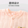 優(yōu)奇嬰兒馬甲春秋冬外穿保暖兒童馬夾純棉男寶寶女坎肩夾棉新生兒背心 曬單實(shí)拍圖