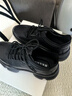 百麗厚底增高健步鞋男25秋新抓紋牛皮戶(hù)外休閑運(yùn)動(dòng)鞋A2215CM5預(yù)售 黑色 39 (245mm) 曬單實(shí)拍圖