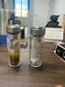 恒路德國品質(zhì)雙層玻璃水杯小巧加厚大容量車(chē)載便攜耐高溫商務(wù)杯子茶杯 新款特大號鋼蓋加厚款500ml 曬單實(shí)拍圖