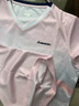 KAWASAKI川崎羽毛球服女款夏季速干透氣訓練服V領(lǐng)運動(dòng)服T恤 鋒芒粉 L 曬單實(shí)拍圖