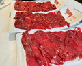 煜燦鮮肉切片機商用全自動仿手工切鮮凍五花牛羊肉火鍋專用電動切肉機 新款直推款（50-60片每分鐘） 曬單實拍圖
