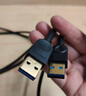山澤 USB2.0數(shù)據(jù)連接線公對(duì)公 移動(dòng)硬盤盒高速傳輸雙公頭連接線 筆記本接散熱器機(jī)頂盒2米 黑色 TMG-20 曬單實(shí)拍圖
