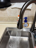 歐派304不銹鋼冷熱水廚房龍頭三功能出水抽拉式可旋轉槍灰色 曬單實(shí)拍圖