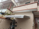 固霸電動(dòng)遮陽(yáng)棚折疊伸縮式遮陽(yáng)傘家用陽(yáng)臺收縮篷屋檐庭院門(mén)戶(hù)外遮雨棚 加粗加厚（靠墻3*2米） 曬單實(shí)拍圖