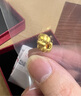 悠萊足金999生肖兔轉(zhuǎn)運珠DIY配件KT貓大耳朵狗生肖牛菩薩路路通散珠 小萌狗 約0.7g 曬單實拍圖
