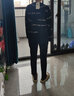 Calvin KleinJeans秋冬男女情侶字母提花羊毛混紡圓領(lǐng)針織衫毛衣J322155 A03-奶茶咖 S 曬單實拍圖