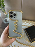 派凡【巴音布魯克】適用蘋(píng)果iPhone15Promax手機(jī)殼plus異形金屬無(wú)邊框骨架半包鏤空散熱防摔保護(hù)套新款 日耀金【四角氣囊防摔/高端合金/裸機(jī)手感】 iPhone 15 Pro max 曬單實(shí)拍圖