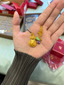 中銀億金黃金吊墜琺瑯七子葫蘆足金百搭項(xiàng)鏈套鏈生日中秋節(jié)禮物送女友老婆 琺瑯七彩葫蘆套鏈(紫)【金重約5.9g】 曬單實(shí)拍圖