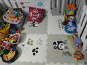 歐孕（OUYUN）嬰兒爬爬墊拼接雙面加厚iXPE無(wú)甲醛兒童泡沫爬行地墊 熊貓6片x2CM 曬單實(shí)拍圖