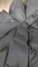 三彩【宋軼同款】2024冬季新款極寒長款白鵝絨被子服羽絨服加厚面 烏黑色 S 155/80A 曬單實(shí)拍圖