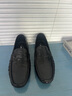 公羊真皮男鞋2025新款豆豆鞋男冬季薄款透氣休閑皮鞋牛皮軟底樂(lè )福鞋 棕色 41 曬單實(shí)拍圖