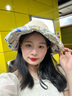 米雪蔻防曬帽子女漁夫帽大檐雙面戴可折疊遮陽(yáng)帽戶(hù)外旅游百搭透氣太陽(yáng)帽 雙面可戴米色【有防風(fēng)繩】 帽檐12cm(均碼頭圍55-60cm) 曬單實(shí)拍圖
