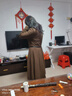 楚馨2025春秋冬季新款女裝時尚氣質(zhì)修身收腰女士小個子裙子長袖連衣裙 咖色 L 曬單實拍圖