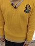 G.duck男童毛衣秋冬款保暖新款兒童假兩件加絨加厚針織童裝中大童套頭潮 T2110兩?？踁領(lǐng)黃色加絨 160 cm(160cm) 曬單實(shí)拍圖