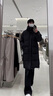 杜小閑 連帽長款過膝加厚保暖棉服女生冬季新款ins重磅情侶高級感棉襖衣 黑色 XL [建議125-145斤] 曬單實拍圖
