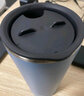 象?。╖O JIRUSHI） 咖啡杯304不銹鋼廣口杯啤酒杯辦公商務(wù)泡茶水杯子FSE AD藍色 450ml 曬單實(shí)拍圖