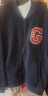 GAP男女裝2025秋季新款大G字母仿羊羔絨寬松夾克開(kāi)衫衛衣787408 海軍藍 XL (180/100A)亞洲尺碼 曬單實(shí)拍圖