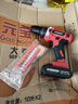 艾銳盾手電鉆家用沖擊鉆鋰電池工具箱全套裝手電轉電動(dòng)螺絲刀打孔手槍鉆 21V雙速【沖擊鉆】?jì)呻?曬單實(shí)拍圖