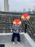 JELLYBABY衛(wèi)衣套裝女童條紋春季衣服寶寶洋氣春裝學(xué)院風(fēng)童裝兒童衛(wèi)衣兩件套 寶藍(lán) 90 CM 曬單實(shí)拍圖