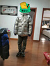 水孩兒（SOUHAIT）童裝男童女童羽絨服冬季新款兒童厚外套保暖上衣 亮灰銀 170 曬單實(shí)拍圖