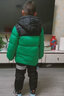雪中飛【雙面穿】?jī)和鸾q服冬季輕薄男女童面包服羽絨服橄欖灰綠150cm 曬單實(shí)拍圖