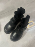 富羅迷女童加絨襪靴冬季兒童軟底防滑單靴時(shí)尚甜美公主靴 黑色 32  曬單實(shí)拍圖