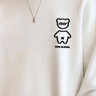雅鹿衛(wèi)衣男春季圓領(lǐng)上衣男士加絨加厚寬松衣服春秋款長(zhǎng)袖T恤即墨男裝 白色 常規(guī) XL [建議體重125-145斤] 曬單實(shí)拍圖