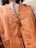 皮爾卡丹（pierre cardin）高檔品牌純棉馬甲女春秋季時(shí)尚復(fù)古寬松無袖坎肩背心開衫馬夾外套 咖啡色 L(建議115-130斤) 曬單實(shí)拍圖