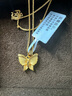 首愛珠寶黃金吊墜女足金999.9蝴蝶墜子足金項鏈新款時尚小女神節(jié)禮物 2.46g 曬單實拍圖