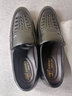 蜻蜓牌夏季男士涼鞋鏤空皮鞋真皮休閑涼皮鞋透氣洞洞鞋夏天中老年爸爸鞋 黑色 40 曬單實(shí)拍圖