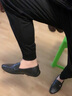 西域駱駝（VANCAMEL）2025新款春季潮流男鞋百搭休閑豆豆鞋男士一腳蹬懶人開(kāi)車(chē)潮鞋皮鞋 5004灰色 42 曬單實(shí)拍圖