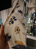 英博倫女童內衣套裝萊卡兒童秋衣秋褲中大童女孩睡衣薄款 81078米黃 140 曬單實(shí)拍圖