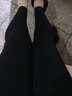 莫代爾鯊魚褲女士秋冬季加絨外穿緊身保暖瑜伽高腰收腹運(yùn)動(dòng)大碼黑褲子 黑色-【磨毛薄絨】 1條 L 中碼【110-135斤】 曬單實(shí)拍圖