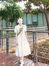 芭鳶法式連衣裙新款2025春季夏天女生裙子學(xué)生少女高中初中生衣服長(zhǎng)裙 圖片色 M 曬單實(shí)拍圖