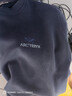 ARC'TERYX始祖鳥(niǎo) EMBLEM FLEECE CREW 男子 抓絨衫 Black Sapphire/藍黑色 L 曬單實(shí)拍圖