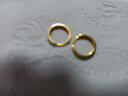 帝普耳環(huán) 18k黃金棱紋耳圈女 彩金耳扣耳飾品520送禮生日禮物送女友 18k黃金棱紋車花耳環(huán)一對(duì) 支持復(fù)檢 假一賠三 曬單實(shí)拍圖