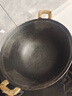 BAMBETEL德國(guó)品牌龜紋雙耳鐵鍋鑄鐵老式家用圓底不易粘鍋生鐵鍋加深大炒鍋 古法手工加厚款5-7人 40cm 曬單實(shí)拍圖