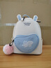 BLACKKISS卡通雙肩包子母包可愛(ài)女包百搭背包女時(shí)尚女士包少女包兒童包軟皮 藍色大號（成人兒童少女都可以用（高顏值+高品質(zhì)） 曬單實(shí)拍圖