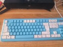 宏碁（acer）鍵盤(pán) 靜音設計 機械手感薄膜有線(xiàn)游戲背光發(fā)光臺式電腦筆記本辦公鍵盤(pán)鼠標 OKBOAO鍵盤(pán)+鼠標（白深藍）無(wú)光 曬單實(shí)拍圖